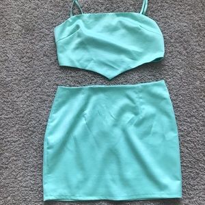 Ranya Skirt Set in Icy Mint